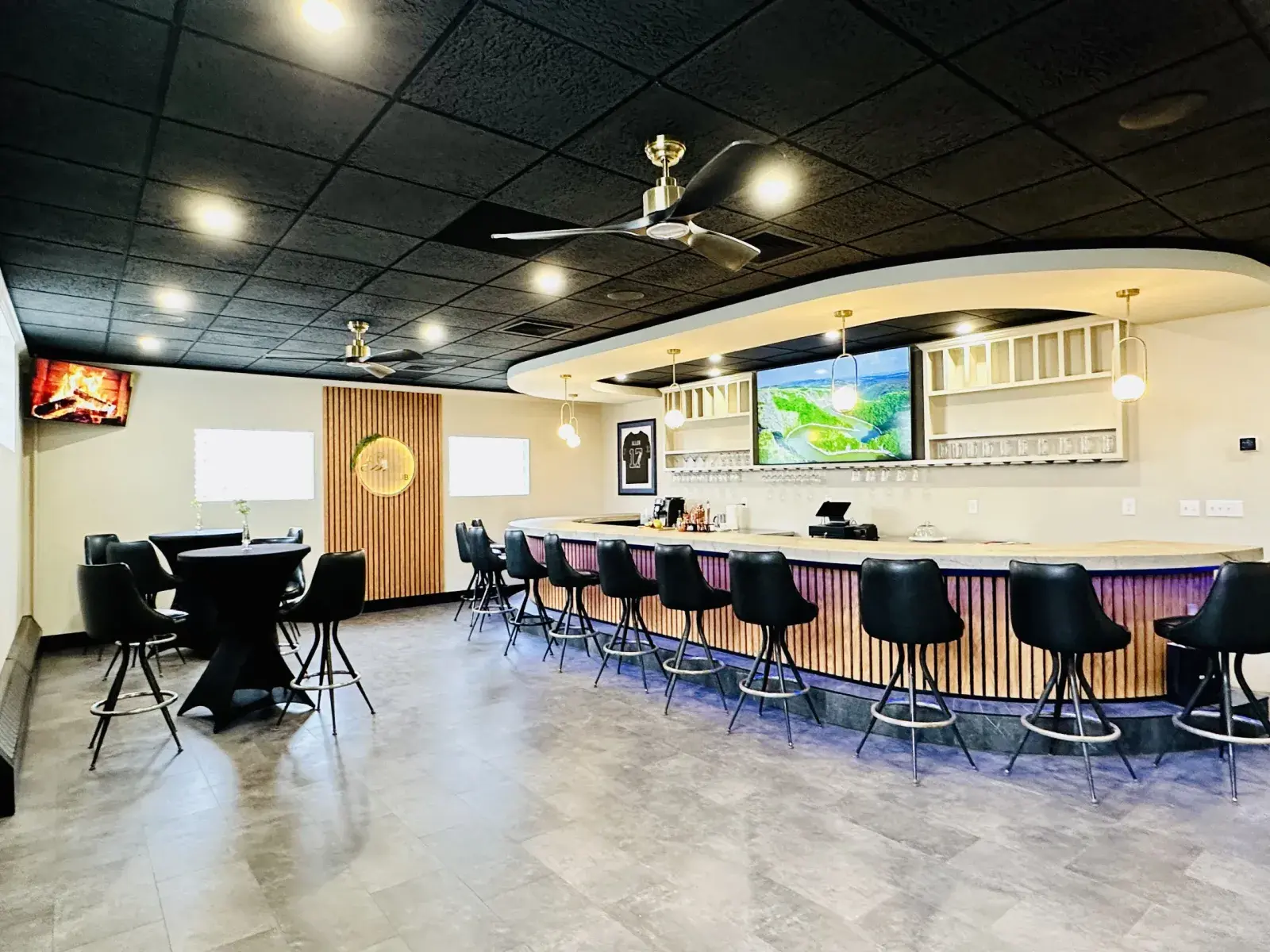 Buffalo Serb Club bar and lounge interior